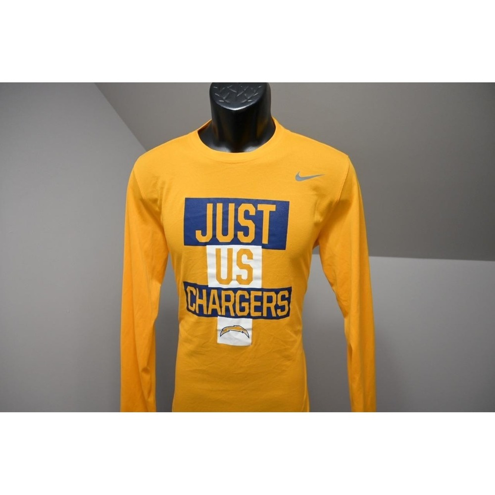 Nike Gym Shirt Dri Fit NFL Los Angeles Chargers‎ Athletic Cut Mens Size Medium
